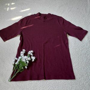 Uniqlo Mock Neck T-Shirt